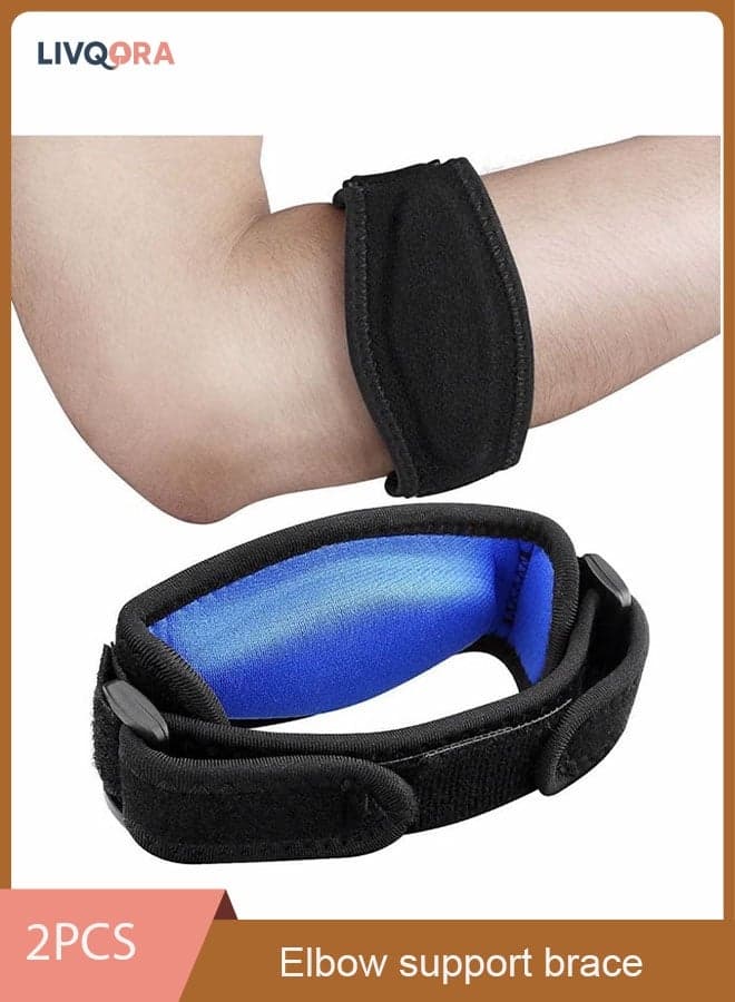 2 Pack Tennis Elbow Support Brace with Compression Pad Effective Pain Relief for Golfer’s Men Women