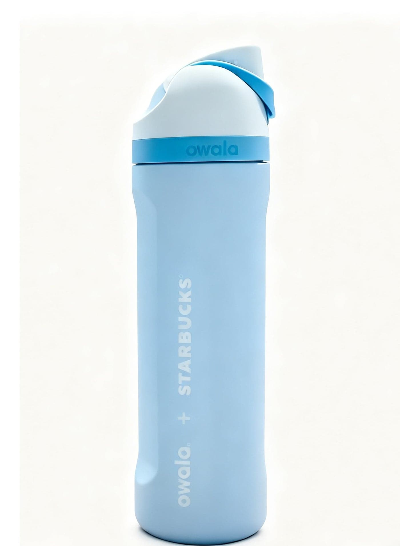 Owala x Starbucks Freesip Insulated Water Bottle - 24hr Cold/12hr Hot, Dual Sip Lid (Blue/White)