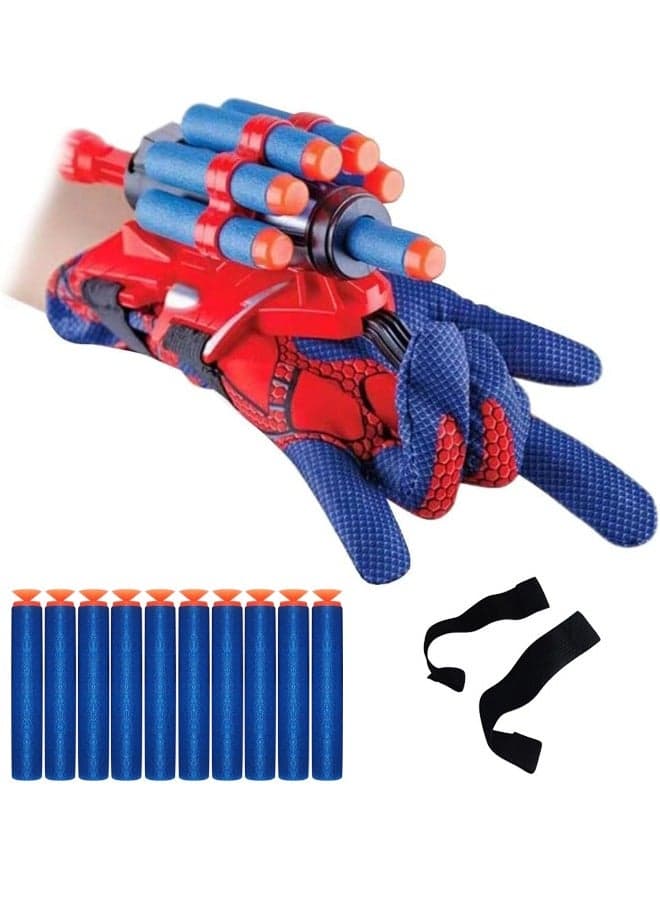 Launcher Gloves for Spiderman, Spider-Man Role-Play Toy, Hero Launcher Wrist Toy Set, Super Hero Web Shooter for Kids, Spider Launcher Wrist Toys Costume Cosplay Hero Props Gift