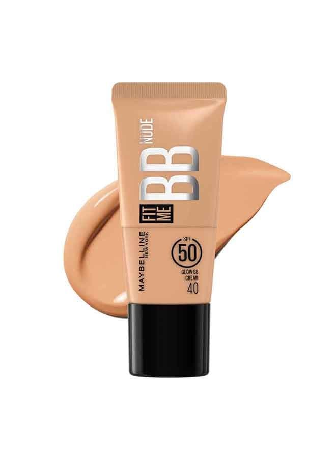 Fit Me Bb Nude Spf 50, 24H Hydration 2% Niacinamide -40