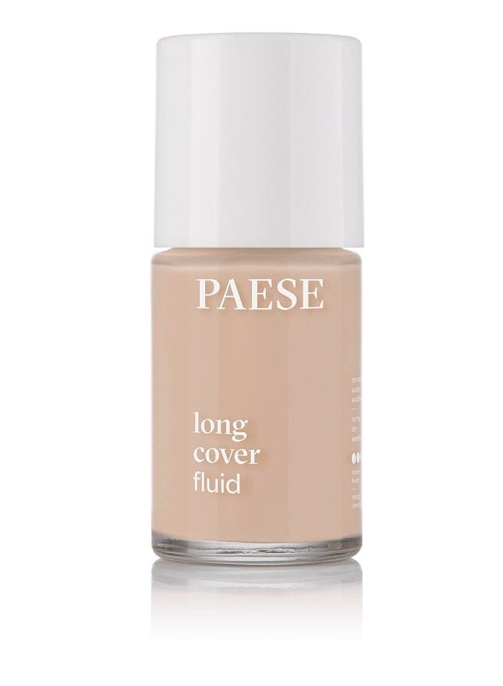 Long Cover Fluid Liquid Foundation, Full Coverage Long Wear Foundation, Vitamin Enriched Hydrating Formula for Sensitive & Dry Skin, Professional Makeup Finish, 02 Natural, 30ml