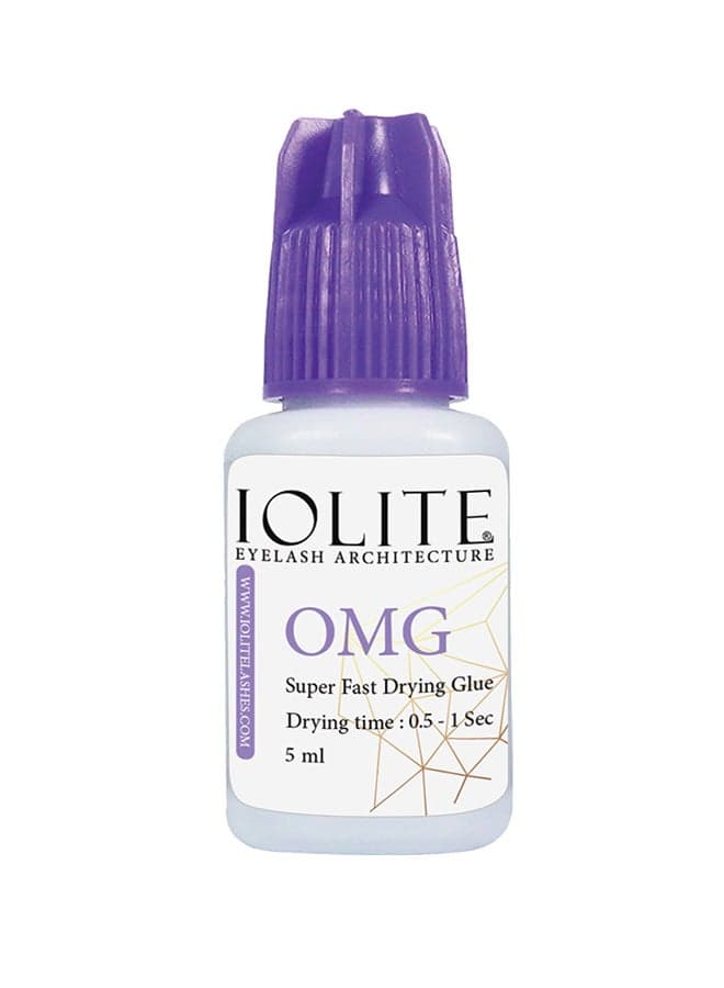 Eyelash Extension Glue 5ml, Extra Strong Professional Lash Glue Drys in <1 Sec with 6-7 Week Retention by Existing Lashes, Black Adhesive for Eyelash Glue Individual Lashes for Fake Eyelashes