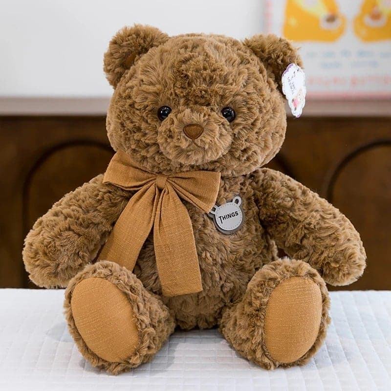 New Plush Animal Fur Teddy Bear – Soft Stuffed Animal Toys for Kids, Cuddly Children's Gift for Boys and Girls