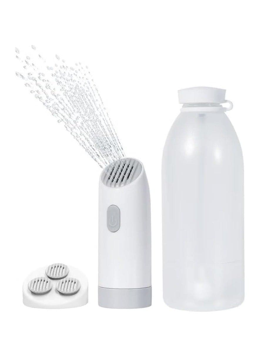Premium Portable Bidet (Shattaf), Electric Rechargeable Travel Shattaf for Personal Hygiene Cleaning in Public or in Travel, with 400ml Bottle, Travel Essentials