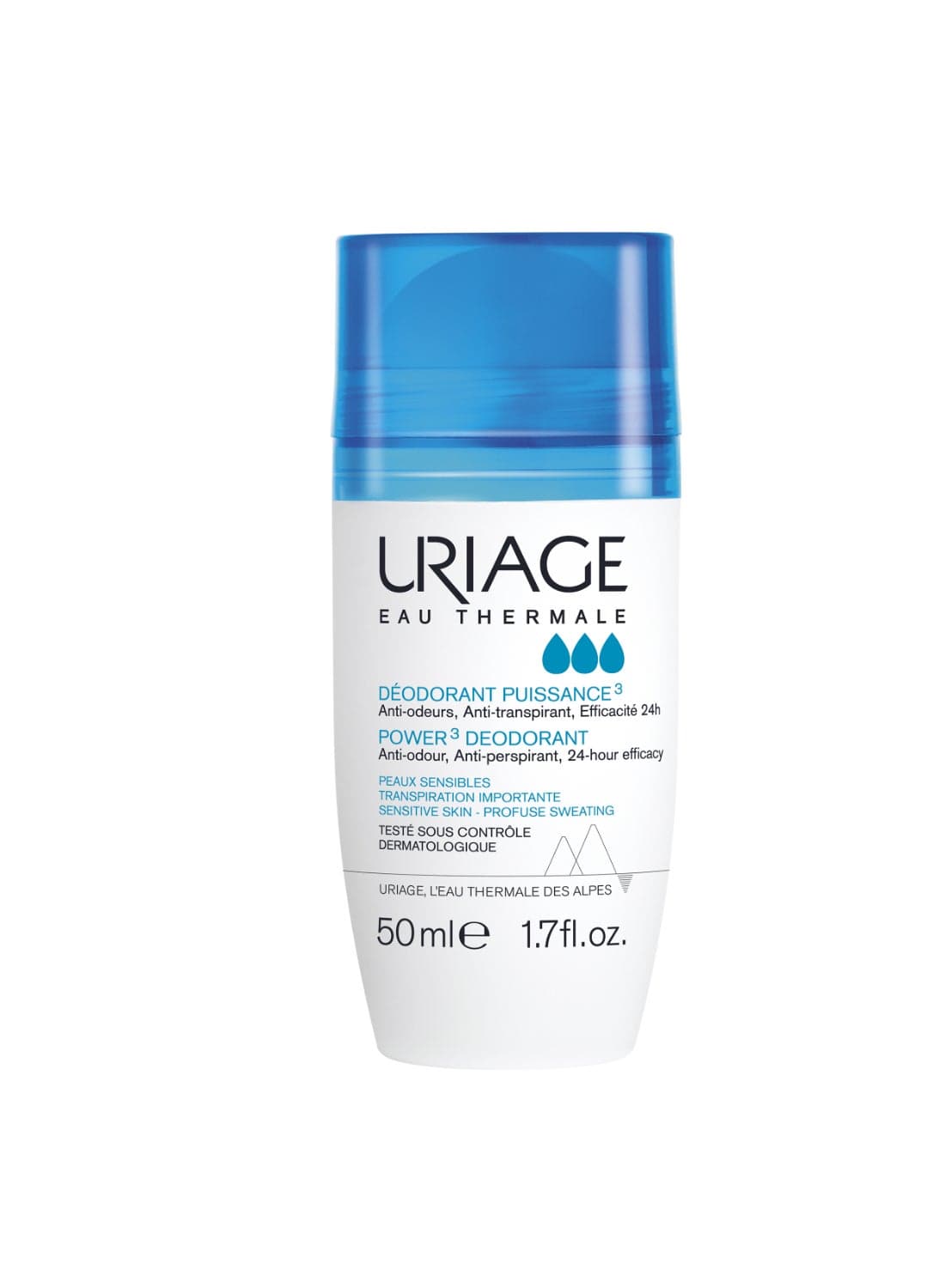 Fresh Deodorant Anti-Perspirant Roll-On with Alum Stone & Thermal Water - Long Lasting Protection - 50ml