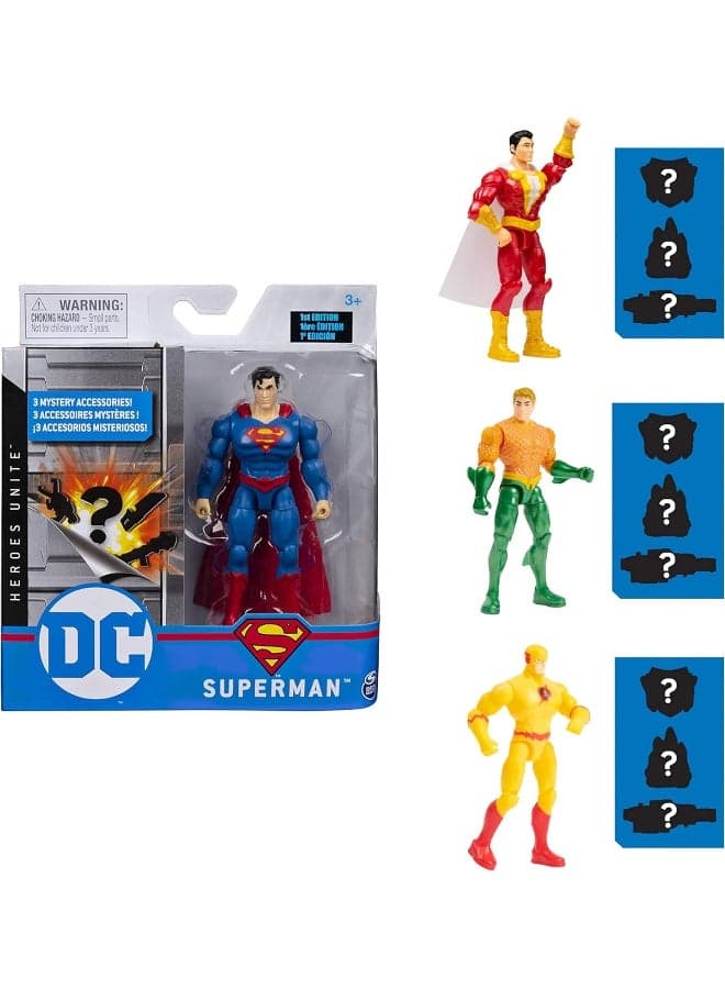 DC Comics 10-cm Action Figure with 3 Mystery Accessories, Adventure 4