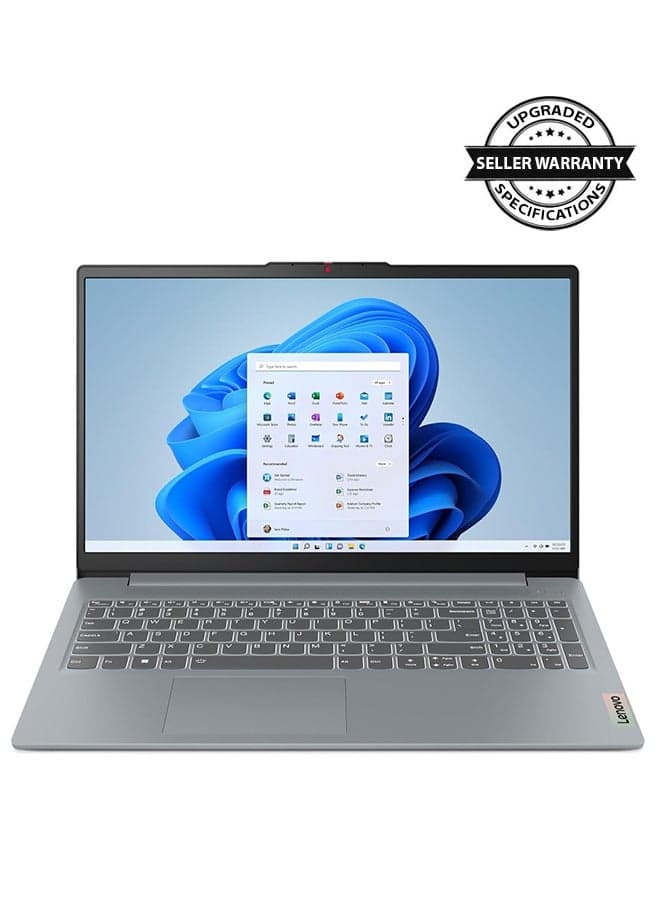 2025 Newest IdeaPad Slim 3i 15 (Upgraded Version) Laptop With 15.6-Inch Display, Intel Core i3-N305 Procesoor/8GB DDR5 RAM/256GB NVME SSD/Intel Iris Xe Graphics/Windows 11 English/Arabic Grey