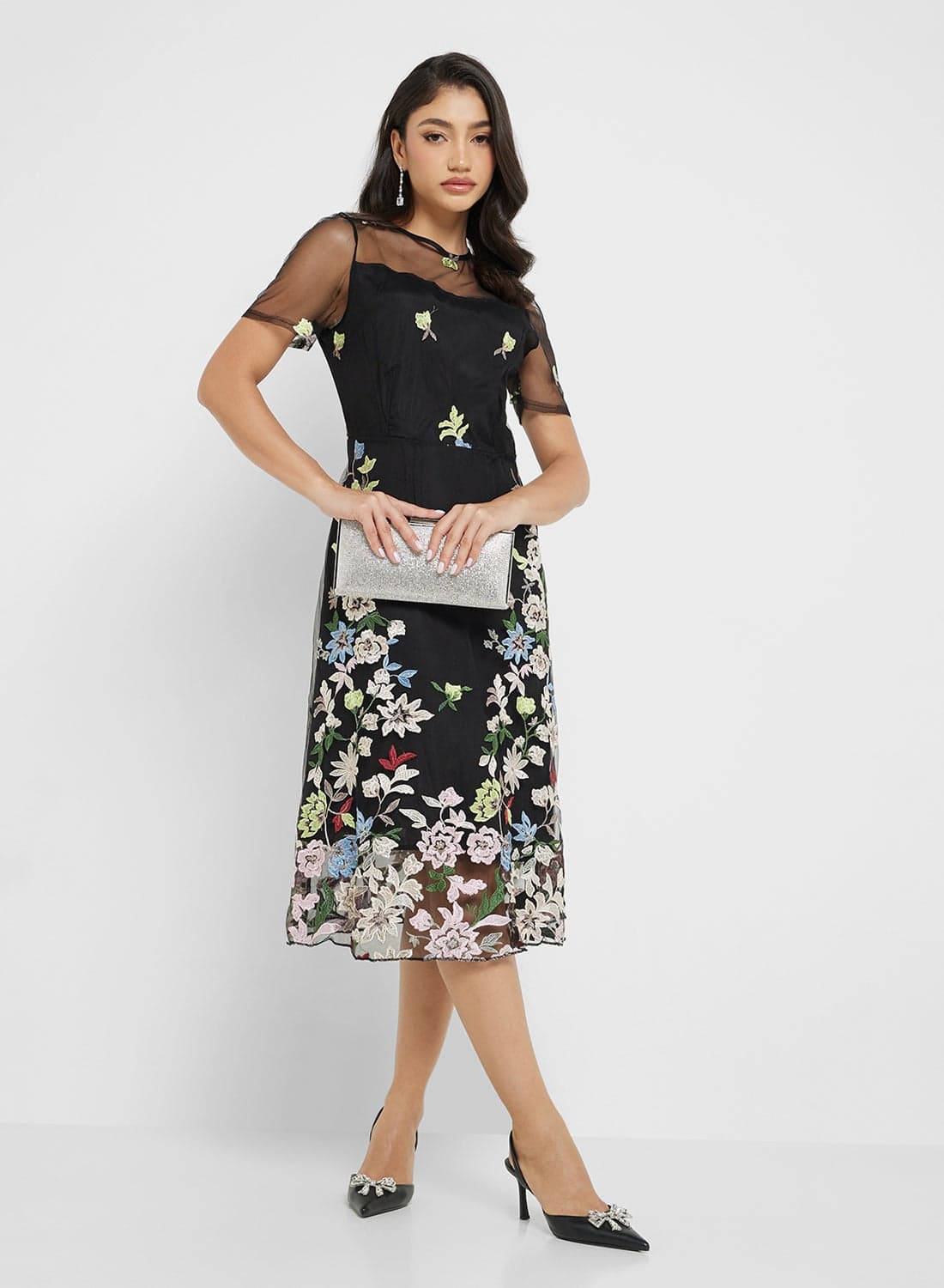 Floral Embroidered Dress