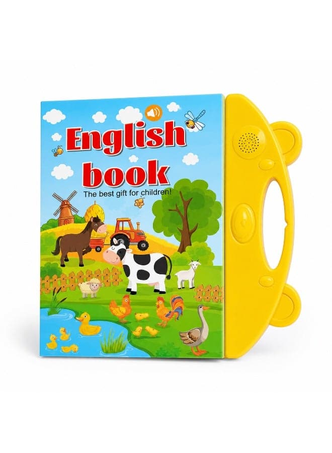 Pebblez Interactive Talking English Learning Book for Kids – Touch & Learn Educational Sound Book with Animals, Numbers, Vehicles, Music & Writing Activities