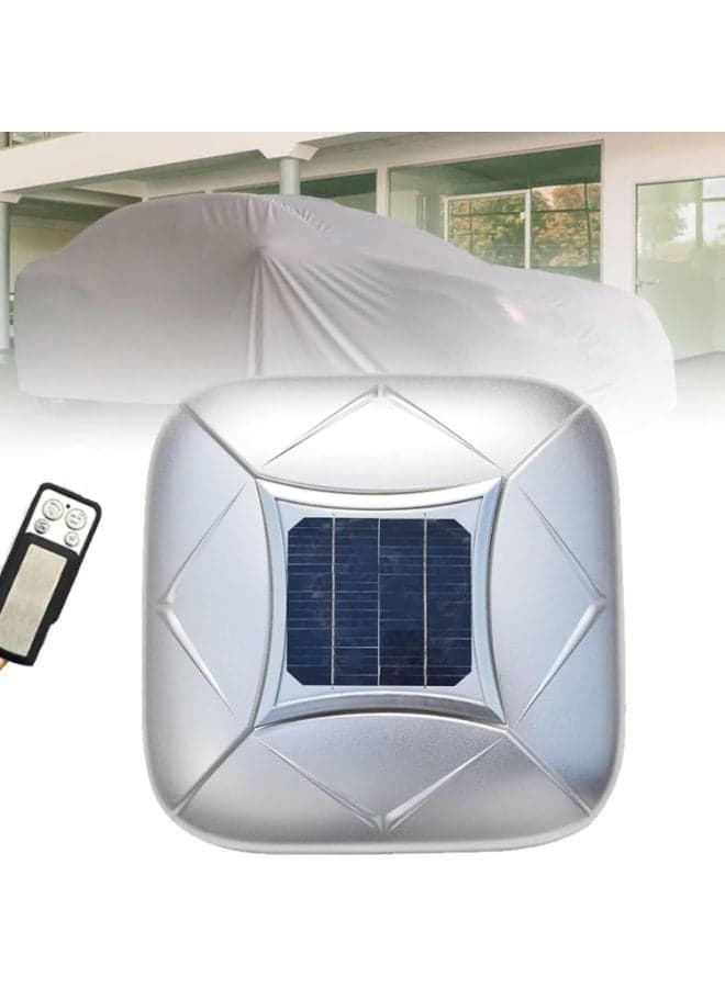 Solar Automatic Car Cover for SUV YXXL Matte Grey | Intelligent Remote Control Full-Automatic Sunshade, Heat Insulation, Anti-Theft Alarm, Waterproof & Dustproof All-Weather Protection (5221×1902×1498 mm)