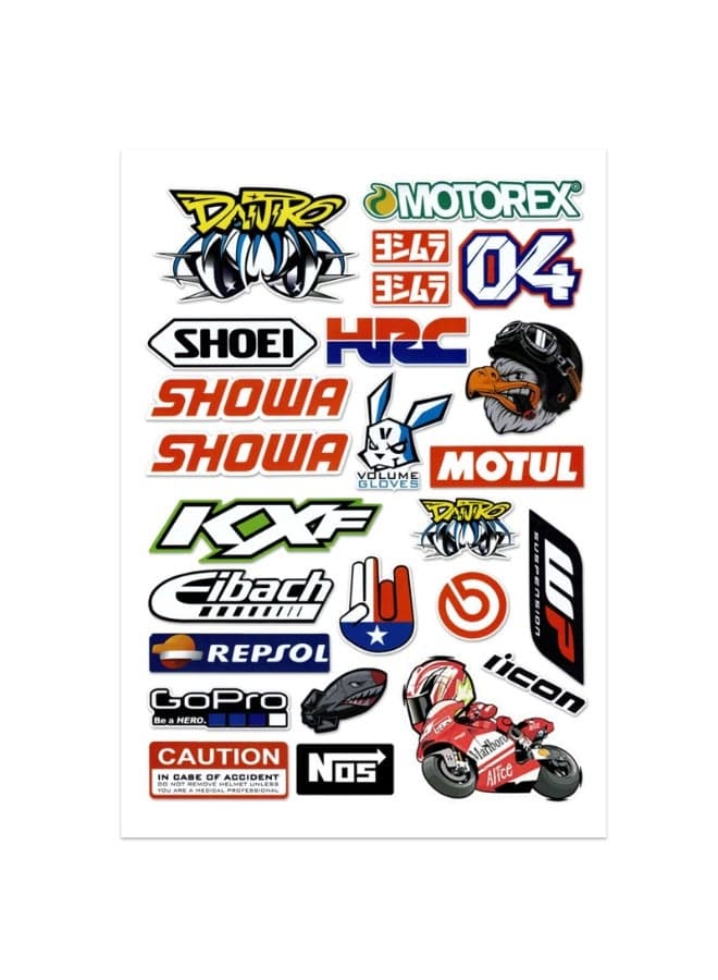 Motorcycle Sticker, Monster Energy Sticker, Sponsors Sticker, Moto Motocross Stickers Kit, Racing Sticker, for Offroad Motorcycles and Helmets Motorcycle Enthusiasts (Eagle)
