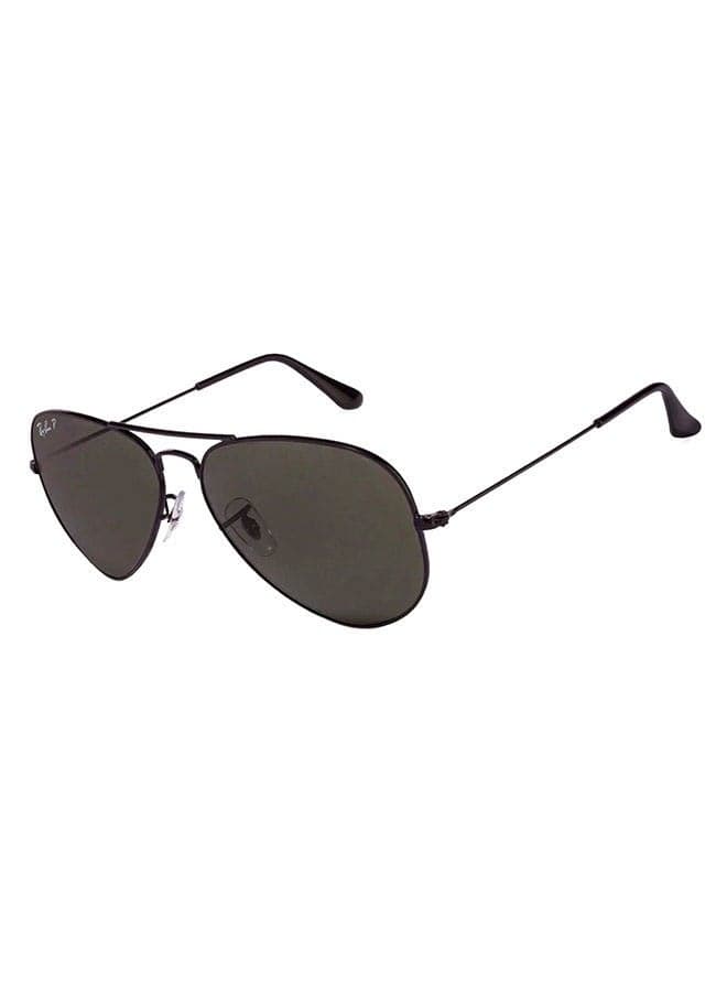 Unisex Polarized Aviator Sunglasses - RB3025 002/58 58 - Lens Size: 58 mm - Black