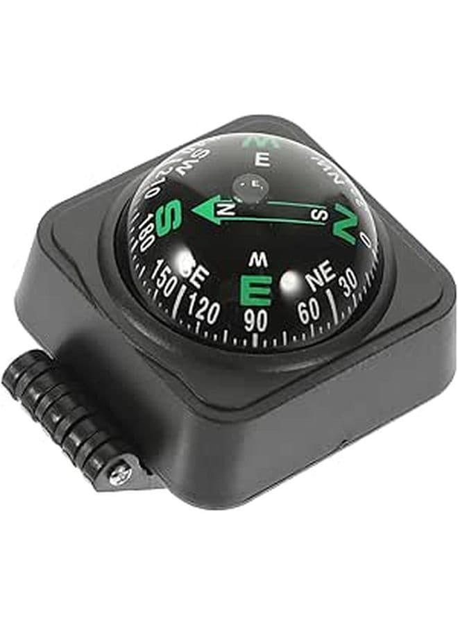 Directional Pendulum Compass Ball For Car Truck Boat Travel Safety Accessories Black Plastic Shell