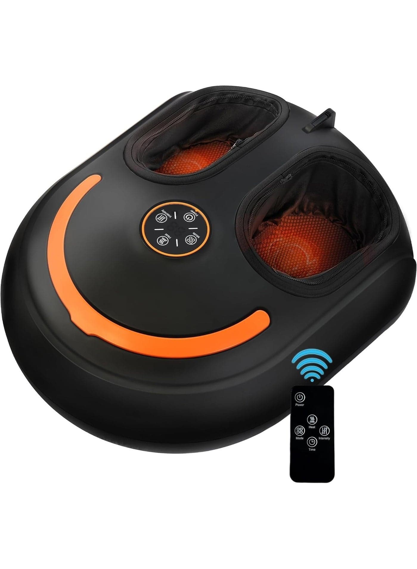 Foot Massager with Heat Shiatsu Foot Massager with Remote Deep Kneading Relief for Tired Electric Feet Massage Machine for Home and Office Gifts for Mom Dad Black