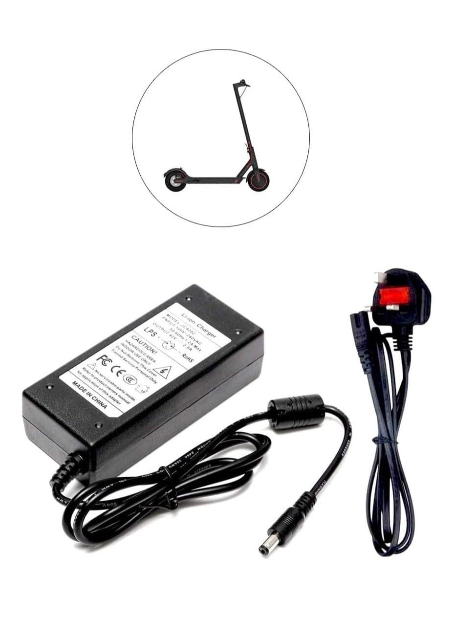 42V 2A Electric Scooter Charger Adapter – Universal Fast Battery Charger for Xiaomi Mijia M365, Ninebot ES1, ES2, and Other Electric Scooters, High-Speed Charging, Durable & Reliable