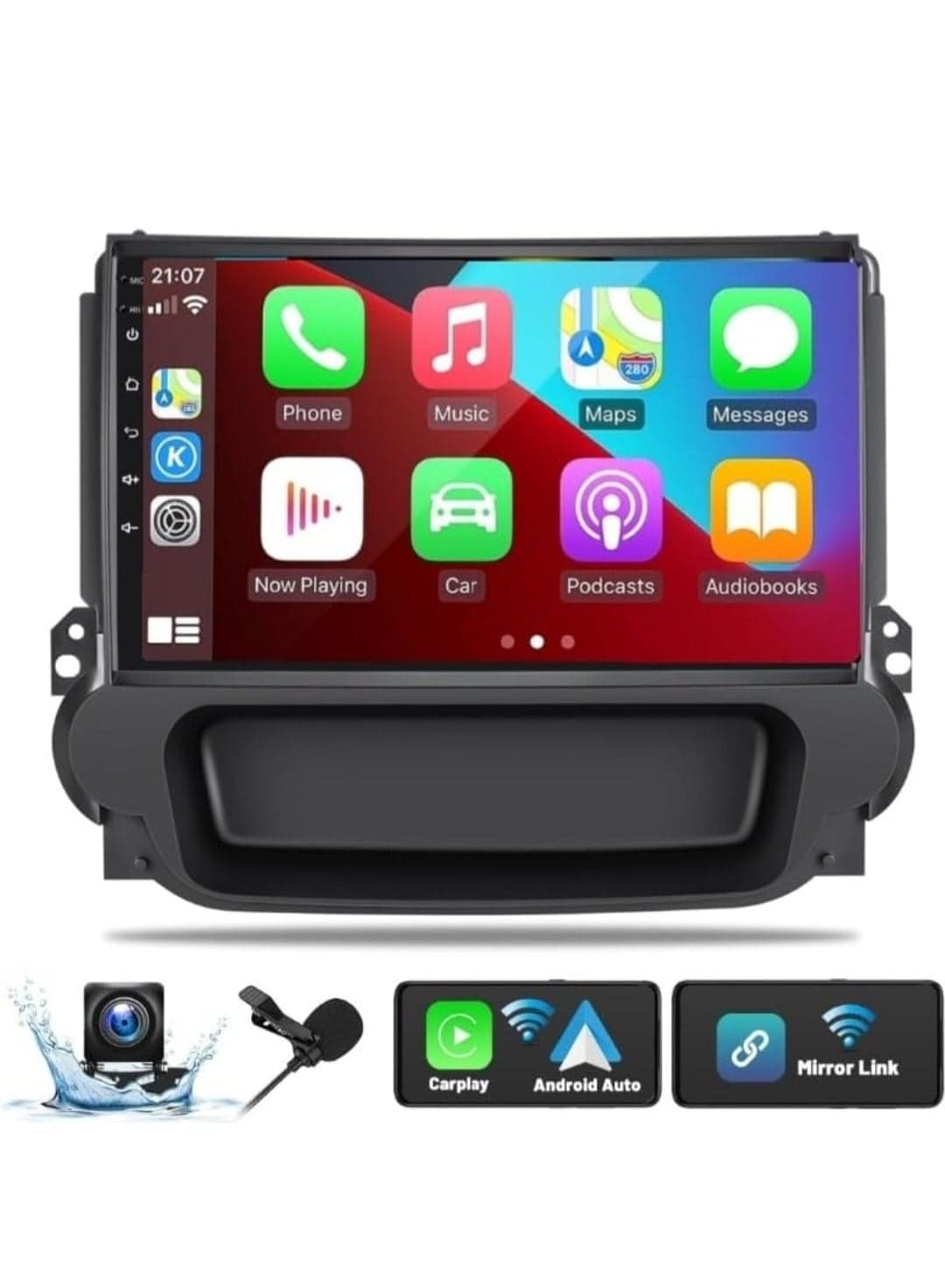 Android Car Stereo For Chevrolet Chevy Malibu 2009-2014 4GB RAM Support Apple Carplay Android Auto Wireless QLED Fast Interface Quick Boot AHD Camera Included SIM Card Bluetooth USB YouTube