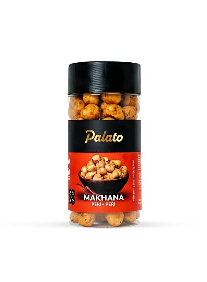 Palato Premium Jumbo Makhana – Peri Peri | Roasted Fox Nuts | 75g