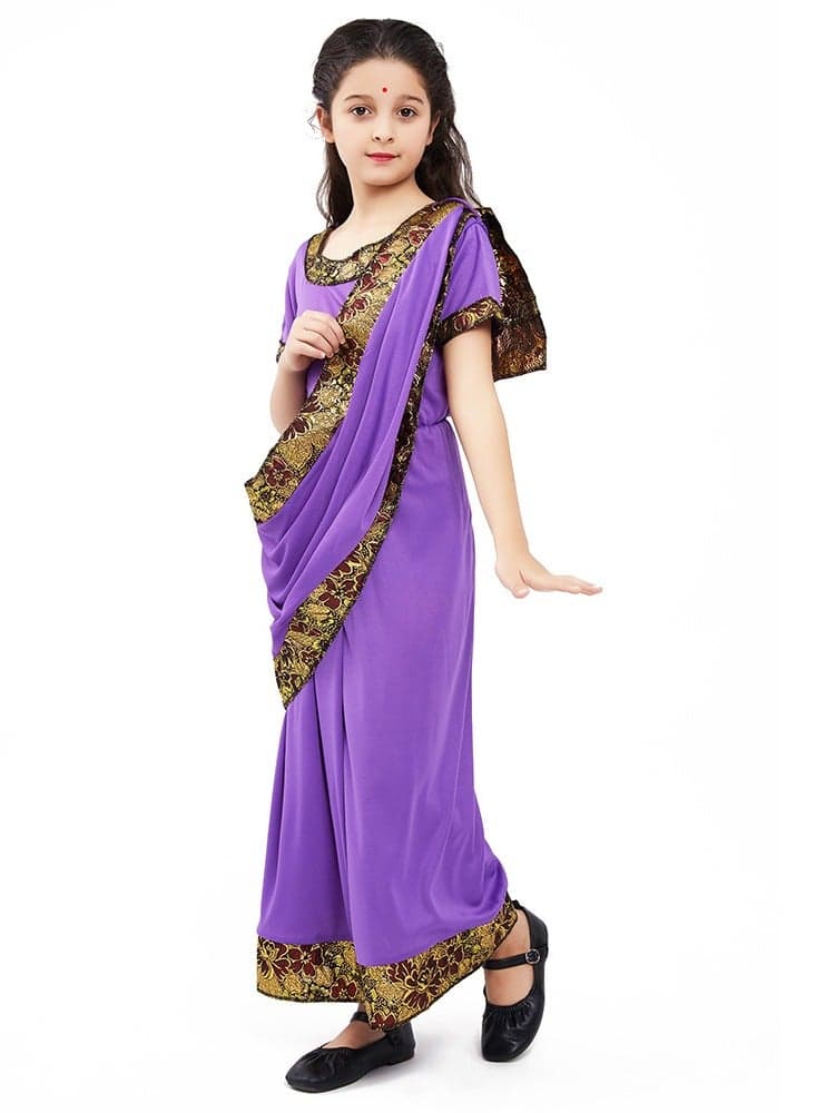 Alluring Indian Girl Children's Dress-up Princess Costume for Party and Role Play, 120cm