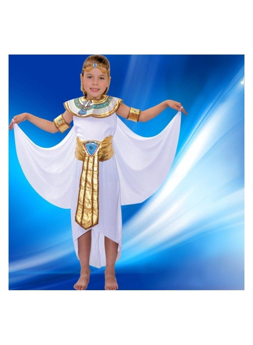 Kid's Egyptian Pharaoh Costume Women's Egyptian Queen Costume for Girls, Cosplay Halloween Party Costume