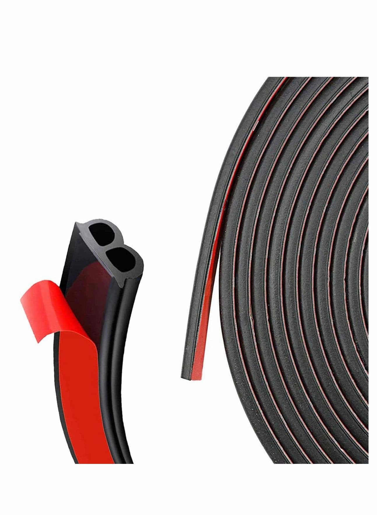 32.8 Ft/16 M B Shape Car Door Edge Trim Seal Strip Automotive Rubber Seal Strip Self Adhesive Weatherstrip for Car Window Door Protector Soundproofing