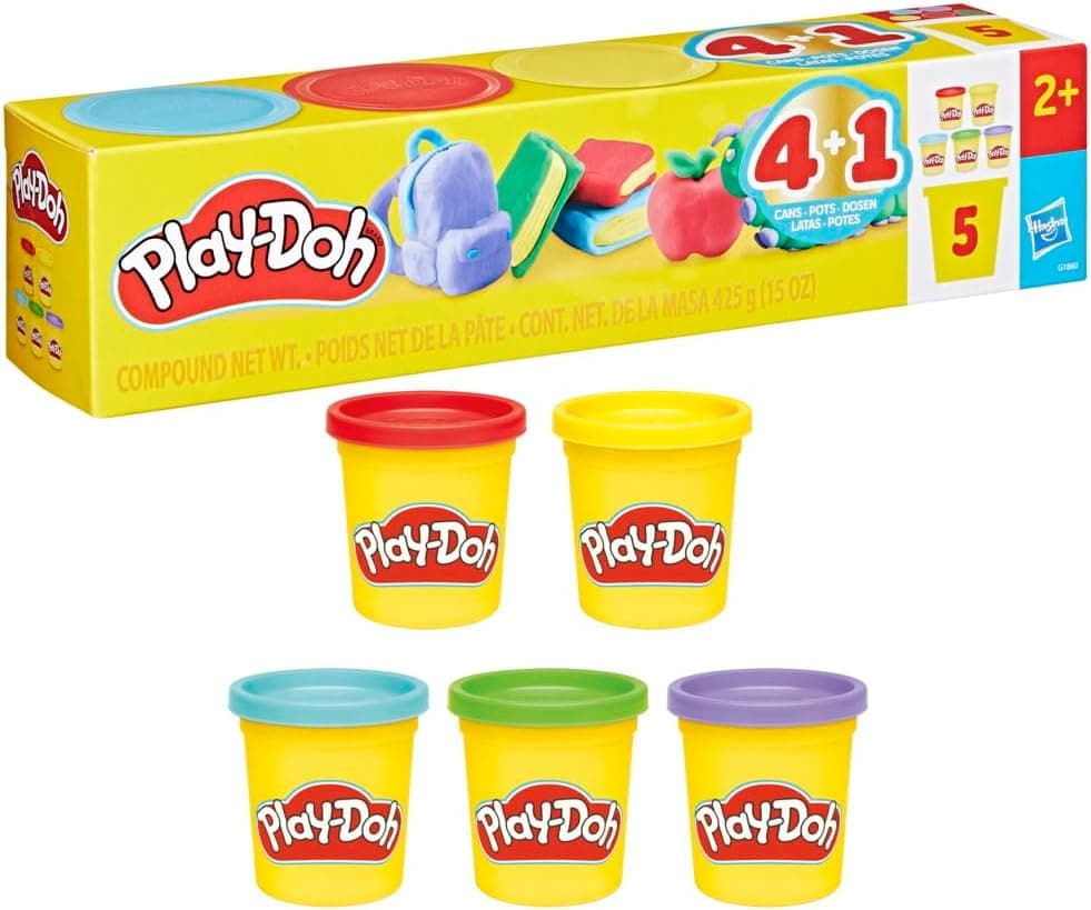 05 Pack Back to School Set - 3 Ounce Cans for Kids 2+