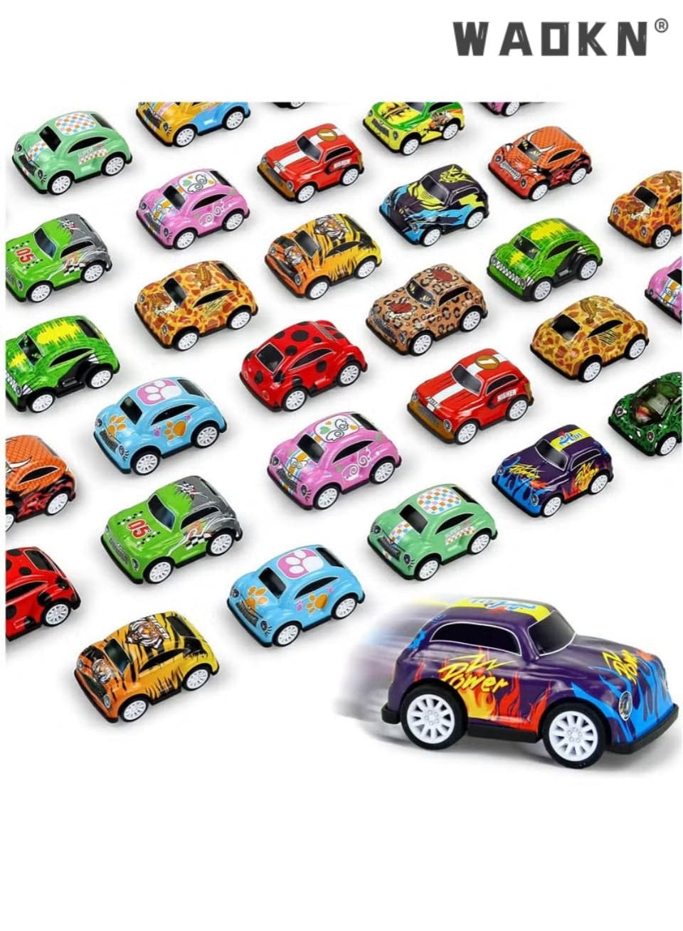 30 Pack Mini Pull Back Cars for Kids Ages 3 4 5 6 Years Old, Bulk Vehicles Set Birthday Return Gifts, Carnival Prizes for Boys and Girls, Children Party Favors and Treasure Box Toys for Classroom