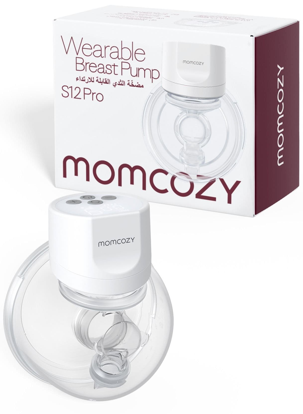 S12 Pro Portable Single Electric Breast Pump, Low Noise, Smart Display, 3 Modes 9 Levels, White