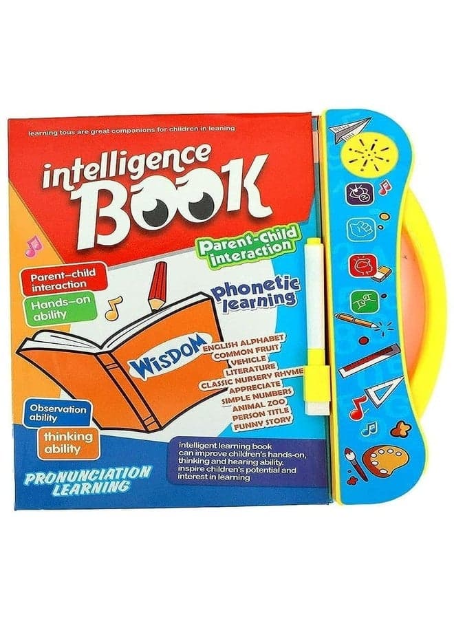 MOROVIK Interactive Children Book -Musical English Educational Phonetic Learning Book for 3 + Year Kids, Boys, Toddlers (Multicolor) (Intelligence Book)