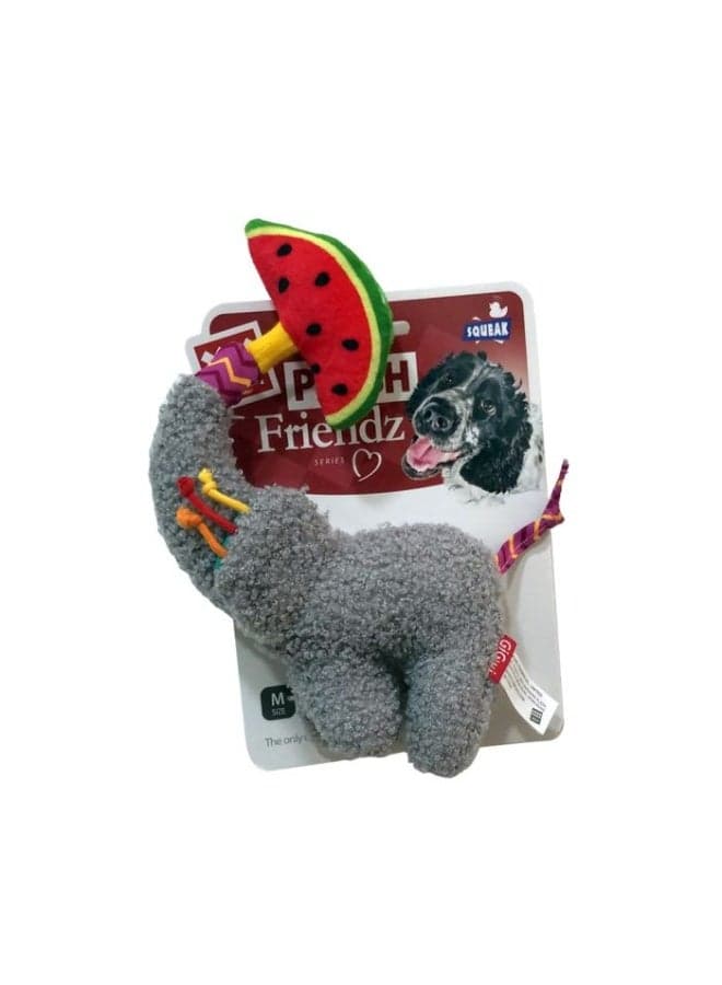 GiGwi Plush Friendz Elephant with Squeaker and Crinkle M