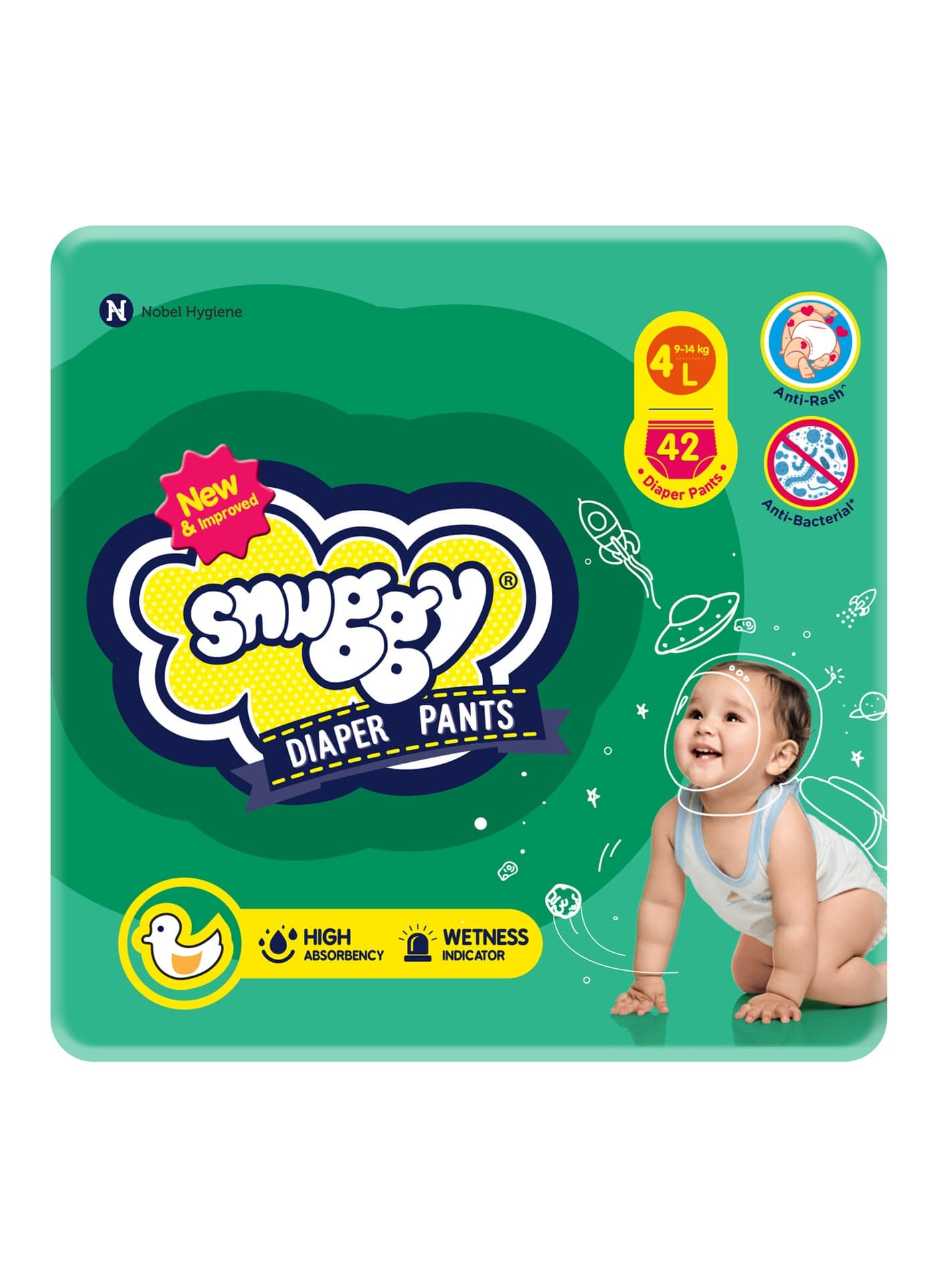 Baby Diaper Pants Large Size-4 (9-14kg)