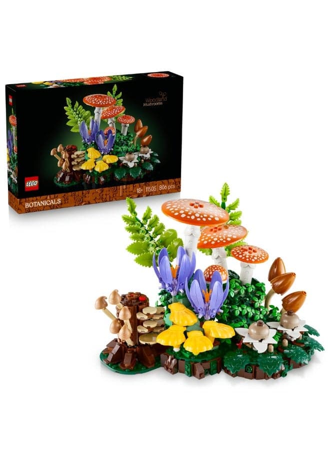 Botanicals Woodland Mushrooms Decor Set 11505 (Age 18+, 806 Pieces)