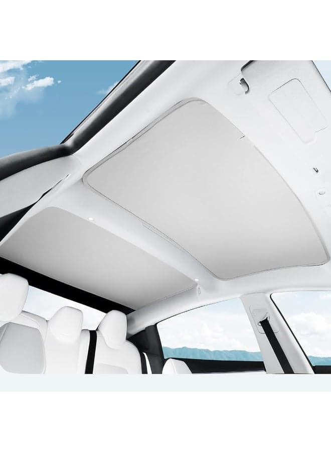 Roof Window Sunshade for Tesla Model 3 Highland 2024 – Ice Crystal Coated Glass Roof Sun Heat Shade