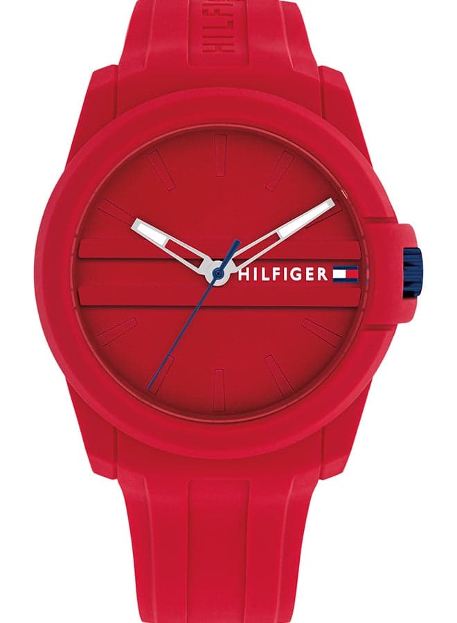 Men's Analog Round Shape Silicone Wrist Watch 1710598 - 44 Mm
