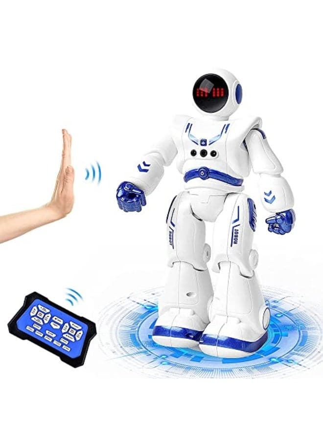 Games Children's Smart DMG Robot Works with USB Port Gesture Sensor, Singing and Dancing Programmable Game for Early Education with Remote Control for Boys and Girls