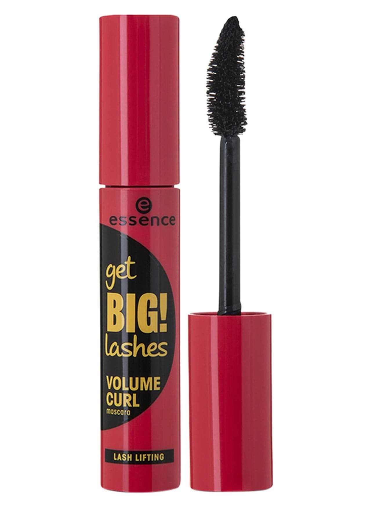 Get Big Lashes Volume Curl Mascara Black | Longlasting Volume & Curl | Smudgeproof & Lightweight Formula | Bold Look for Thick Eyelashes | Vegan Makeup Beauty | 12ml Black