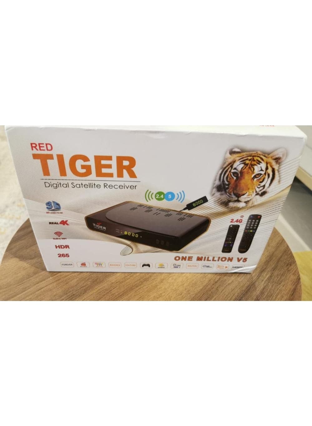 Tiger one Million V5 4k HDR H265 Digital Satellite Receiver