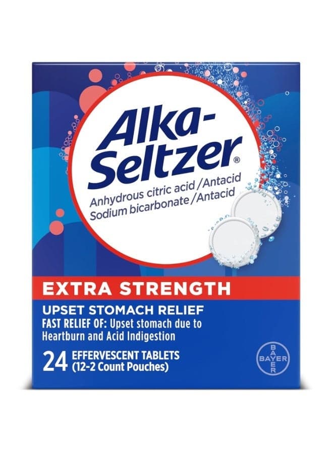 Extra Strength Tablets, Extra-Strength Antacid & Pain Relief, Original (24 Tablets)