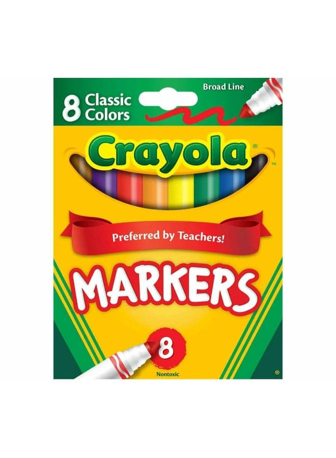 Classic 8 Broad Line Markers
