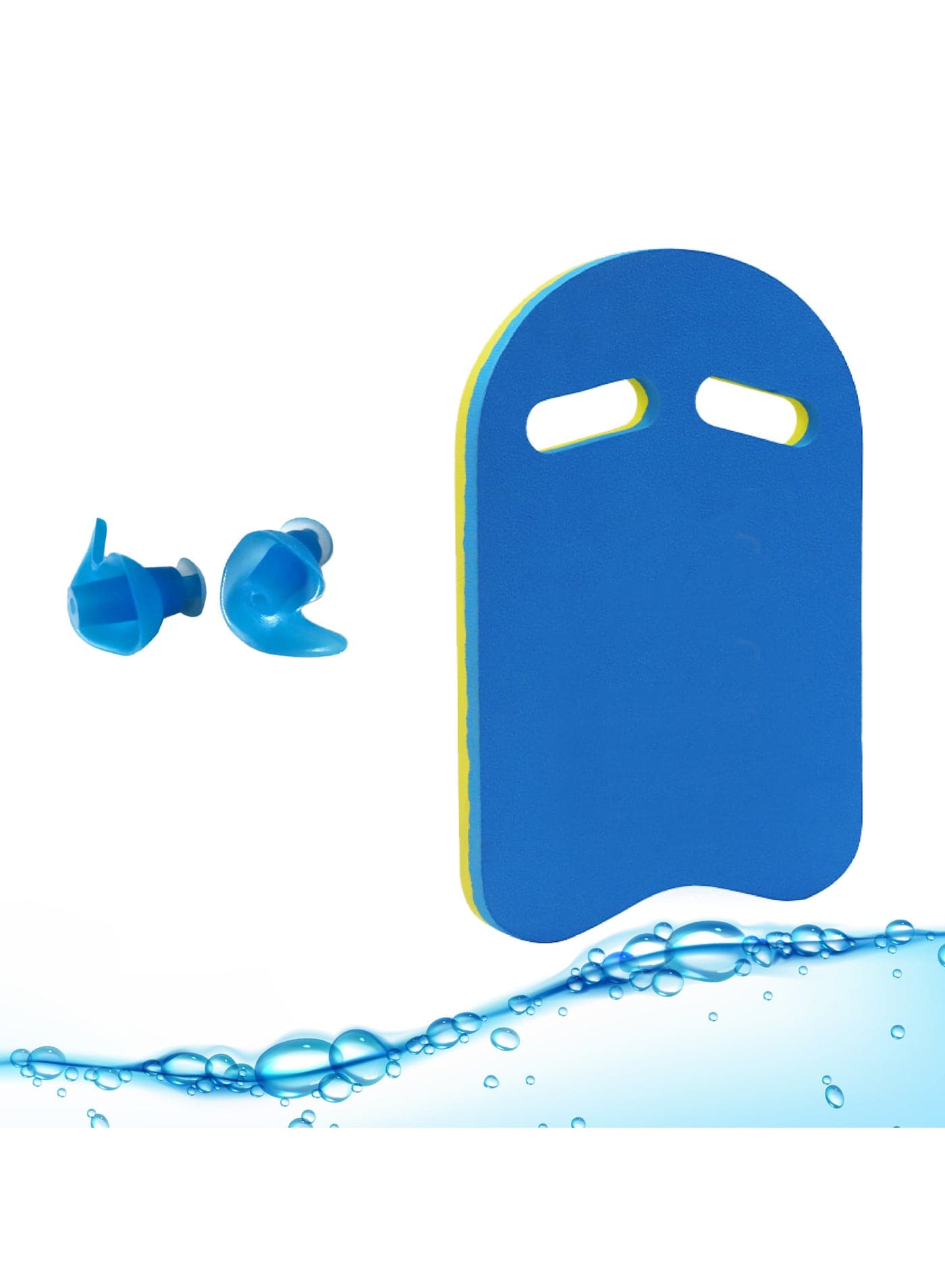 Swimming Board Float Board Foam Board with Earplugs - Swim Kickboard for Kids & Swimming Board for Adults - Pool Beach Swimming Accessories Eva Foam Kick Board With Waterproof , Reusable, Silicone Ear Plugs