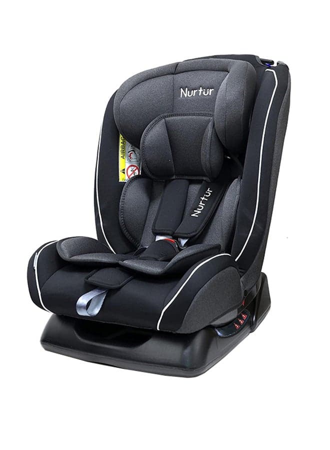 Otto Baby/Kids 4-in-1 Car Seat - 4 Position Recline 5-Point Safety Harness – 10 Level Adjustable Headrest, 0 months to 12 years (Group 0+/1/2/3), Upto 36kg - Black Multi