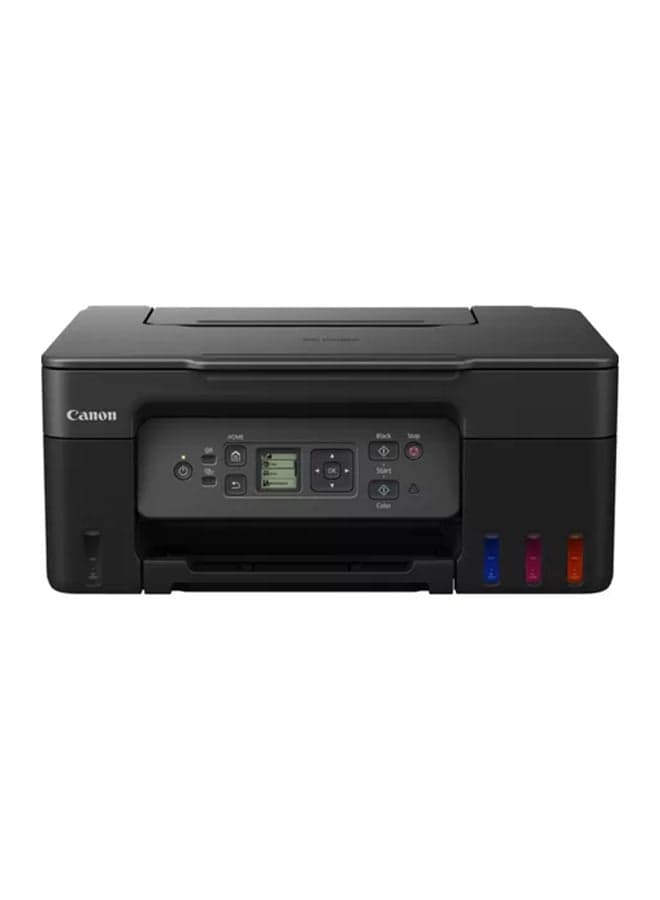 G3470 Wireless Colour 3-in-1 Refillable MegaTank Printer, Black, A4 print, copy, scan, high-yields of ink of up to 6,000 black pages or 7,700 color pages Black