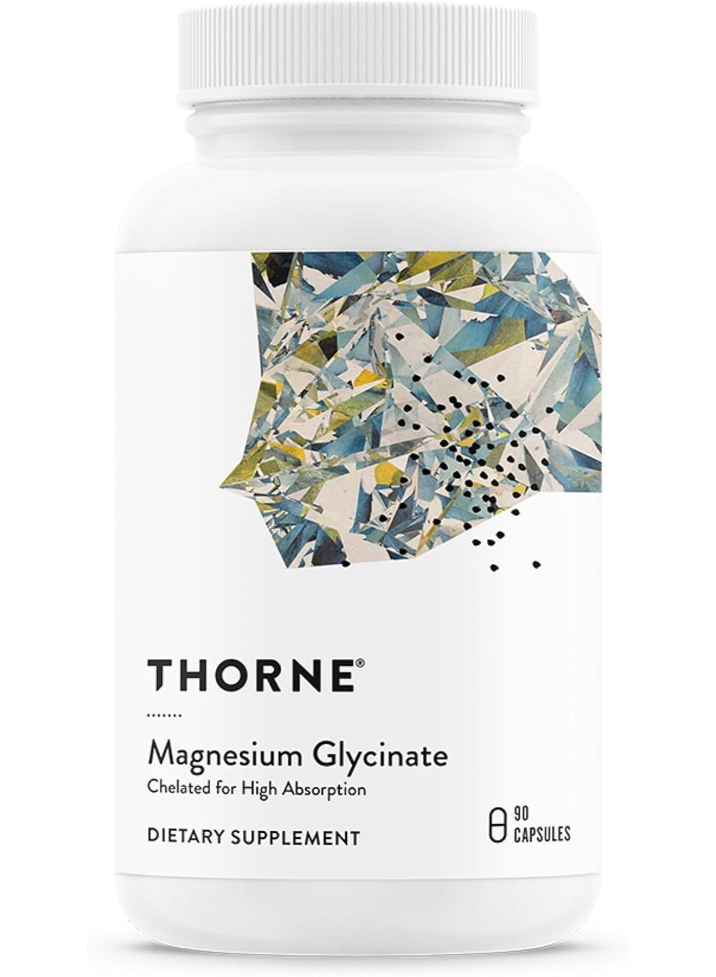 Magnesium Glycinate - Chelated for High Absorption - Dietary Supplement - 90 Capsules