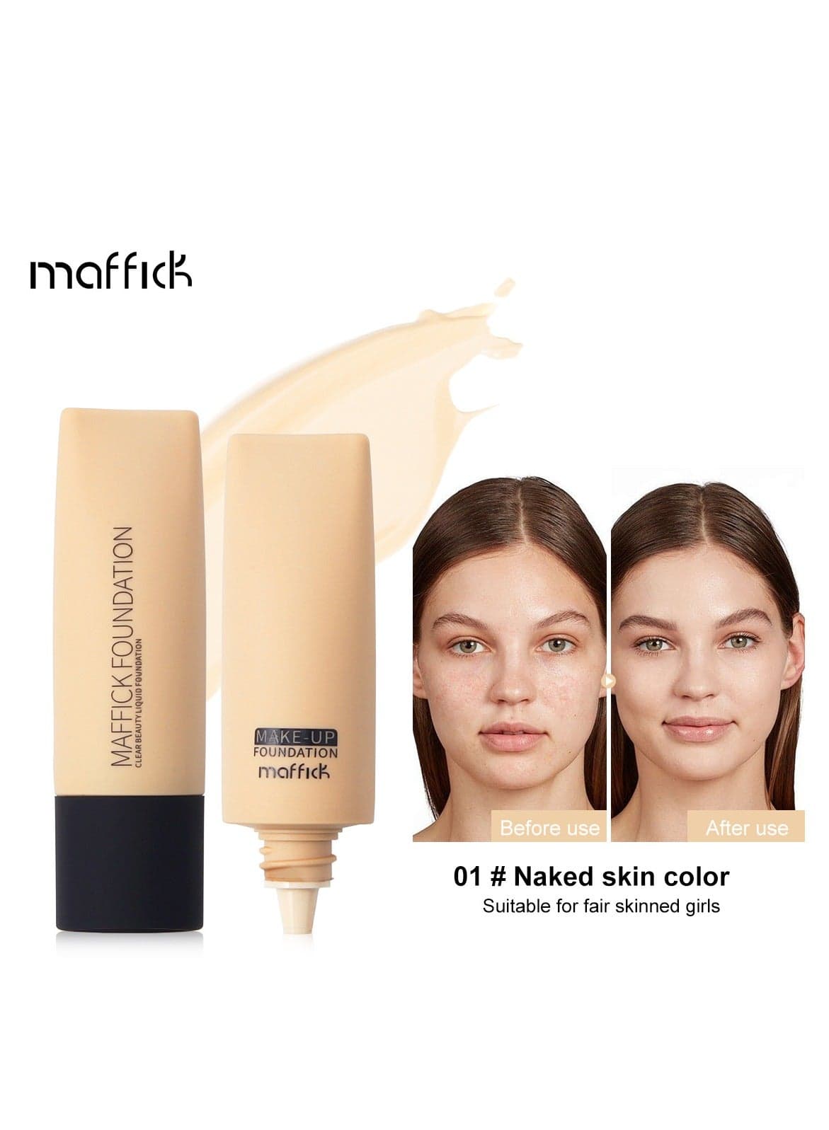Shade-Perfect Foundation, 12 Shades, Oil-Control Matte Finish, Full Coverage, Long-Lasting Wear