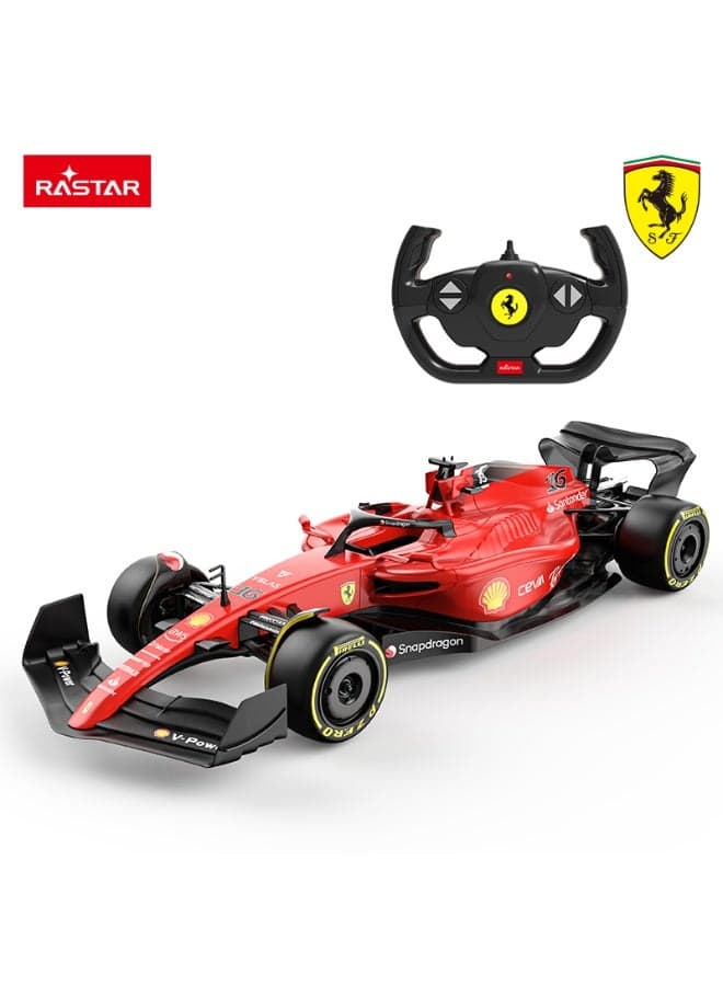 Rastar 1:12 Scale Ferrari F1 75 Remote Control Car, Officially Licensed Ferrari RC Toy Car for Kids