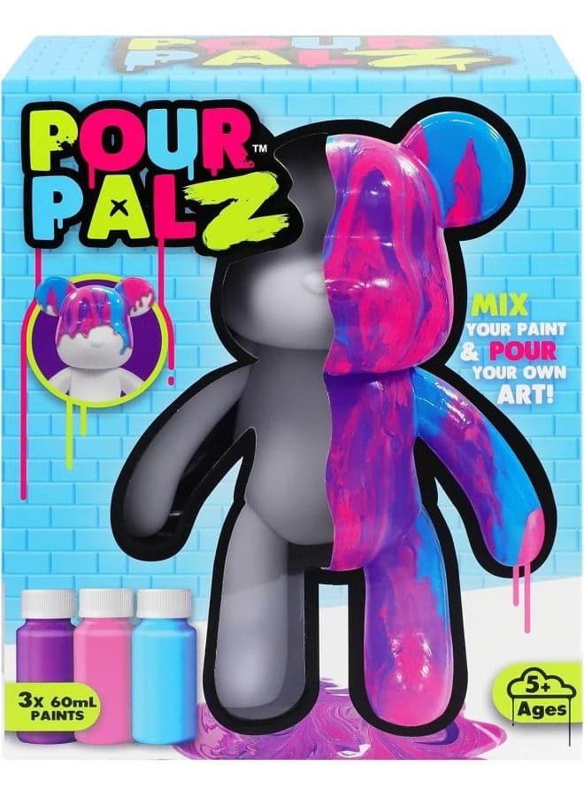 Large Paint Bear Wave 1 Craft Kit Berry Blasts 3 X 60ml paints for Kids 5 and above