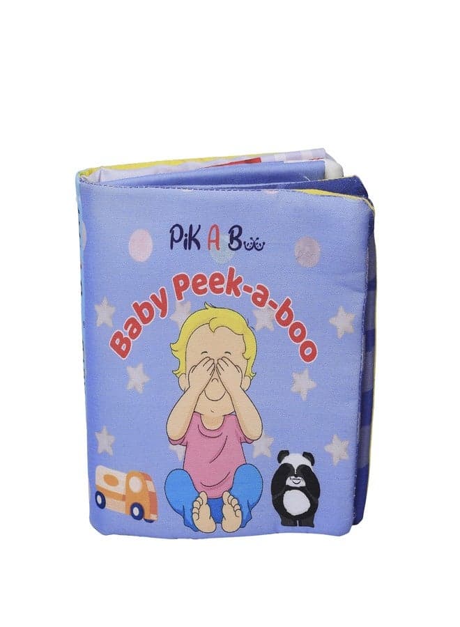 PiK A BOO Peek-a-Boo Flap Cloth Book | Sensory Touch and Feel Story Book for Early Learning Babies Toddlers | Educational Activity Toy | 0-3 Years