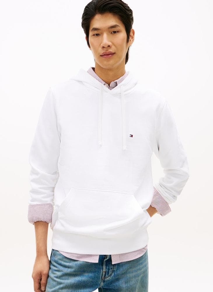 Flag Embroidery Terry Drawstring Hoody