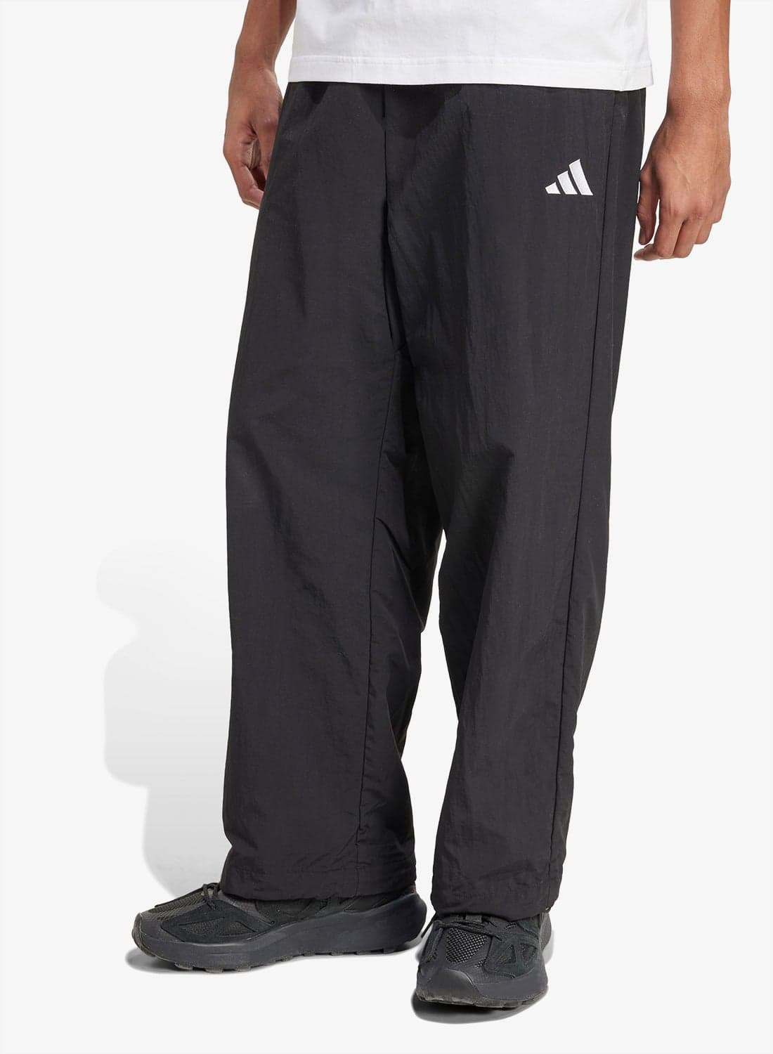 Small Logo Woven Open Hem Sweatpants
