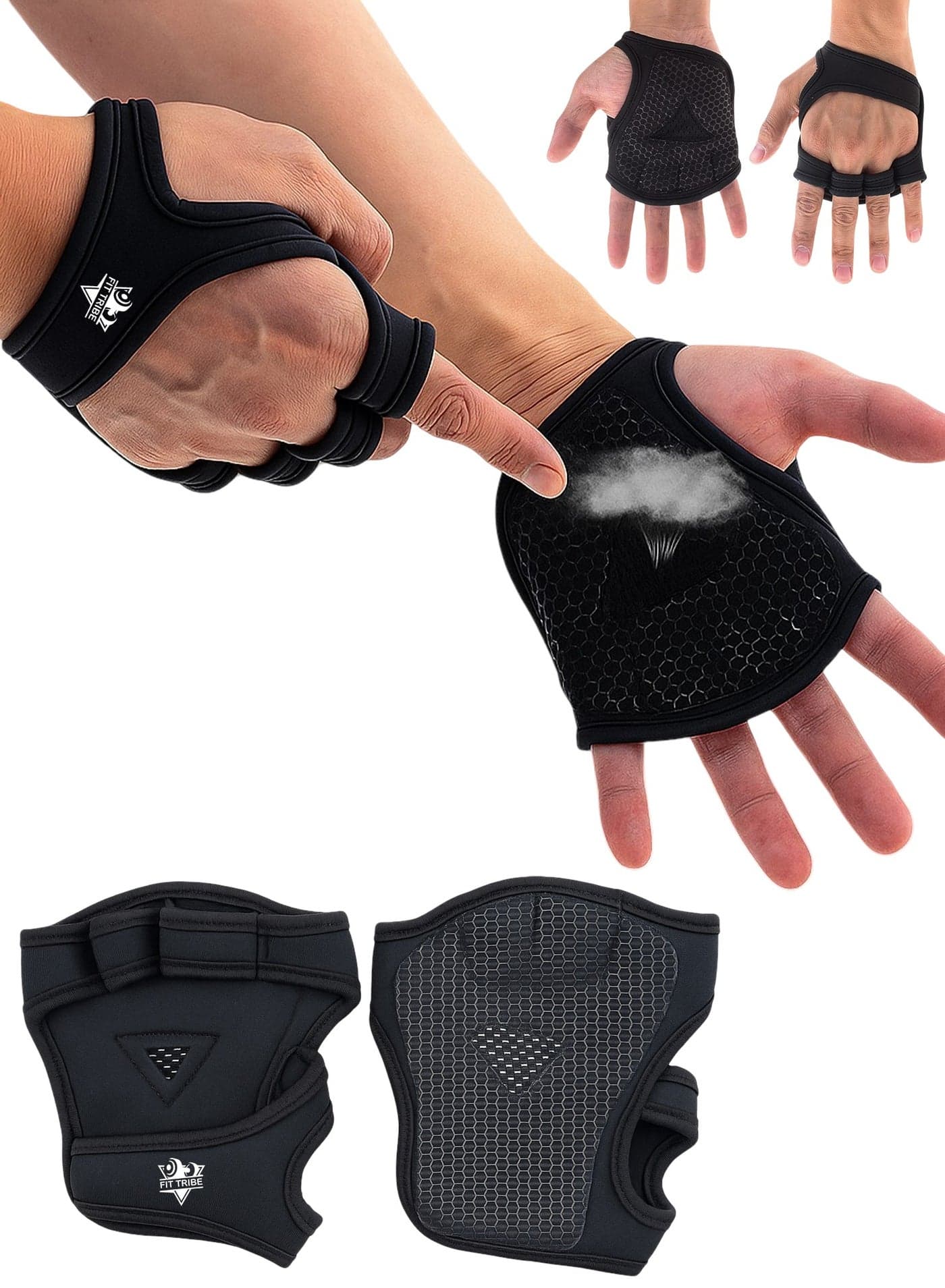 Weight Lifting Gloves for Men & Women – Non-Slip Grip, Breathable & Lightweight Gym Gloves for Powerlifting, Fitness, Workout & Home Gym