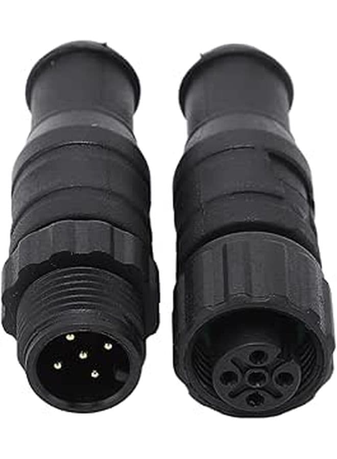 2Pcs IP67 Rated ABS Plastic 5 Pin Male Female NMEA 2000 Network Terminators